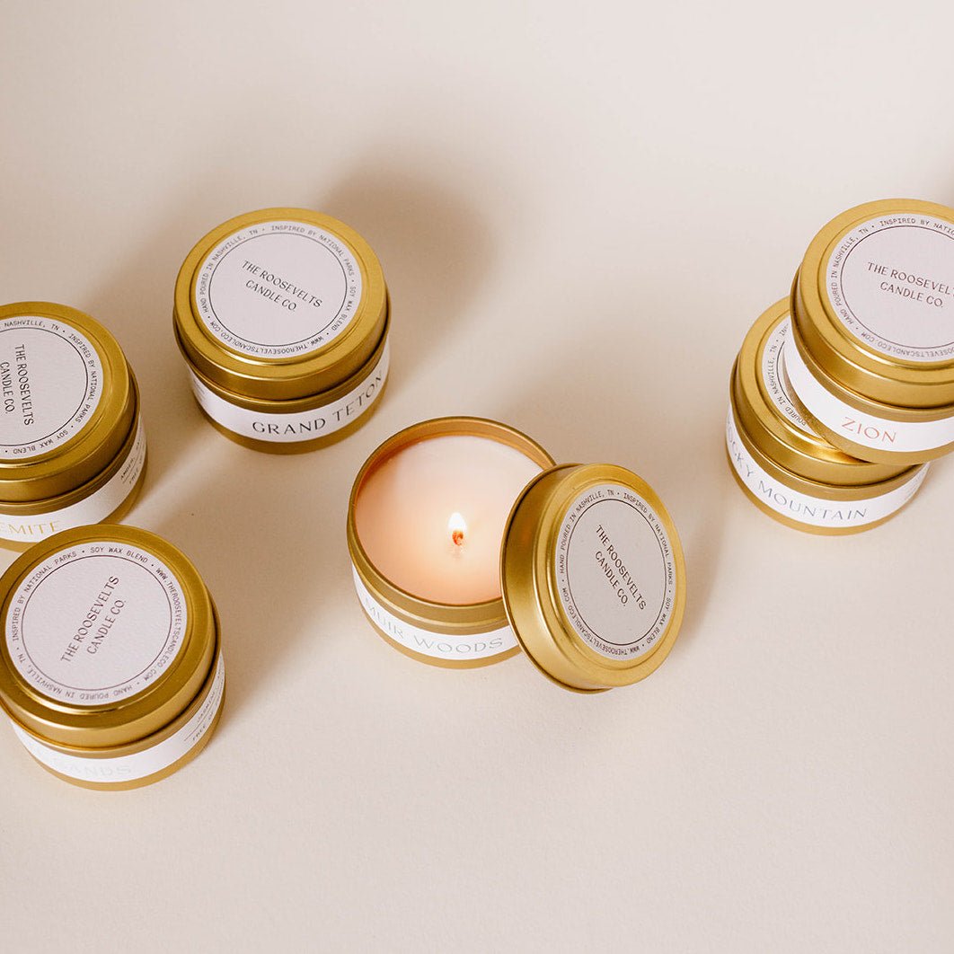 Travel Candles - The Roosevelts Candle Co.