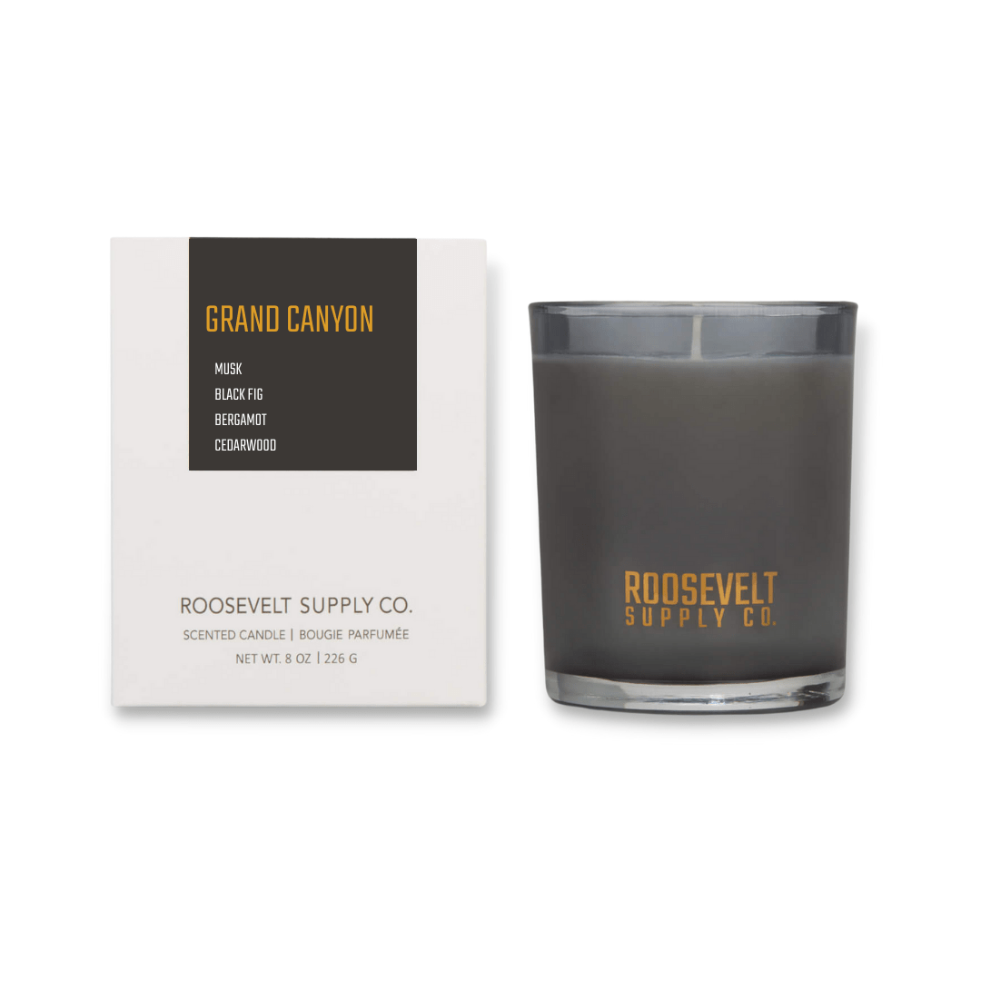 Grand Canyon Smoked Glass Candle - The Roosevelts Candle Co.