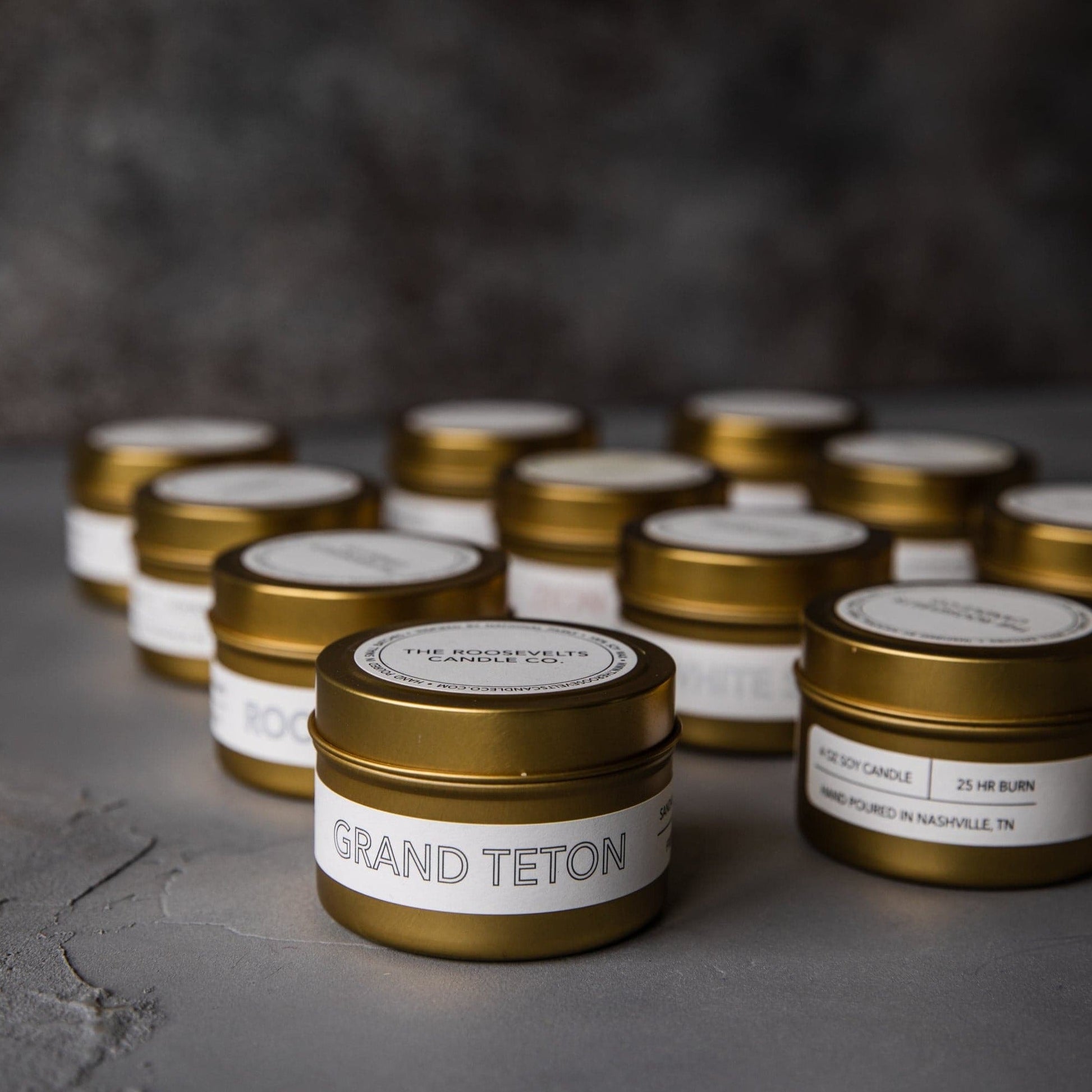 Grand Teton Travel Candle - The Roosevelts Candle Co.